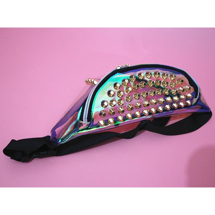 Set 4 Lyfe - STUDDED TRANSLUCENT FANNY PACK - Clothing Brand - Fanny Packs - SET4LYFE Apparel
