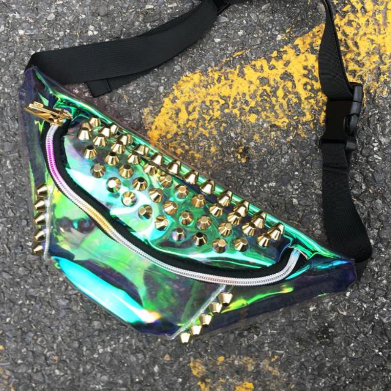 Set 4 Lyfe - STUDDED TRANSLUCENT FANNY PACK - Clothing Brand - Fanny Packs - SET4LYFE Apparel