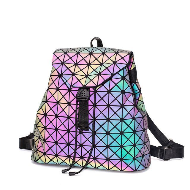 HOLOGRAPHIC LUMINOUS LIGHT REACTIVE SHOULDER BAG