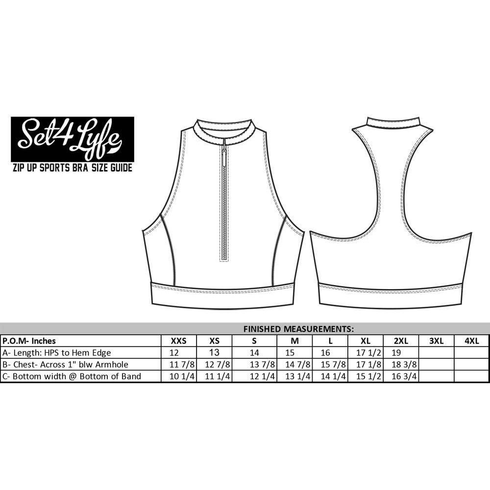 FREESTYLE ZIP UP SPORTS BRA