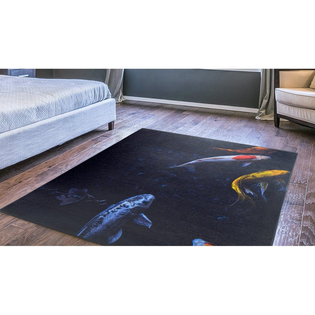ABSTRACT GLITCH AREA RUG