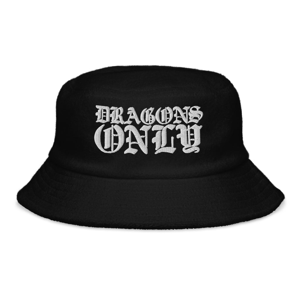 DRAGONS ONLY TERRY CLOTH BUCKET HAT