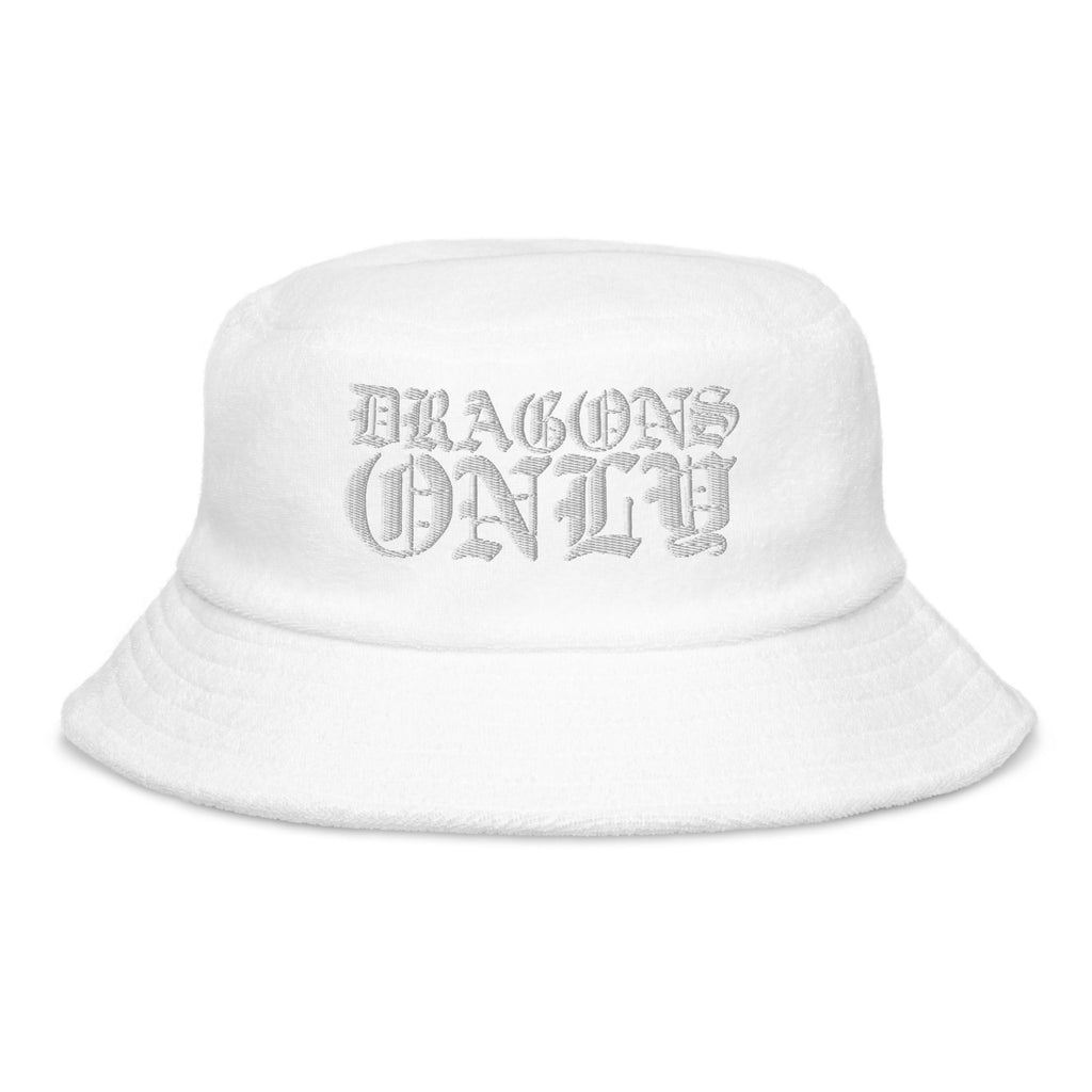 DRAGONS ONLY TERRY CLOTH BUCKET HAT